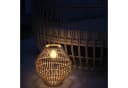 Outsunny LED Solarleuchte Rattan Gartenleuchte Gelb Bild 1