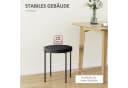 HOMCOM Stapelhocker 4er Set Samt Schwarz Esszimmer Bild 4