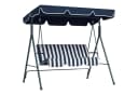 Outsunny Hollywoodschaukel 3-Sitzer Blau Bild 1