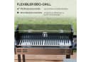 Outsunny Holzkohlegrill mit Rotisserie-Kit klappbar Bild 5