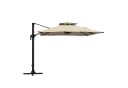 Outsunny Ampelschirm Sonnenschirm 360° schwenkbar Khaki Aluminium Bild 2