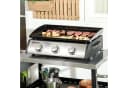 Outsunny Gasgrill Tischgrill 3 Brenner Schwarz Silber Bild 2