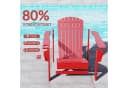 Outsunny Gartenstuhl Adirondack Rot mit Becherhalter Bild 5