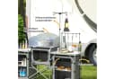 Outsunny Campingküche Grau Klappbar mit Stauraum Bild 5