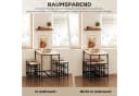 HOMCOM Bartisch-Set 5-tlg. Eiche Schwarz mit 4 Hockern Bild 4