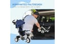 HOMCOM Kinderdreirad mit Sicherheitsgurt und Schubstange Blau Bild 5