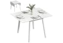 HOMCOM Klapptisch Esszimmertisch Weiß Kiefernholz Bild 1