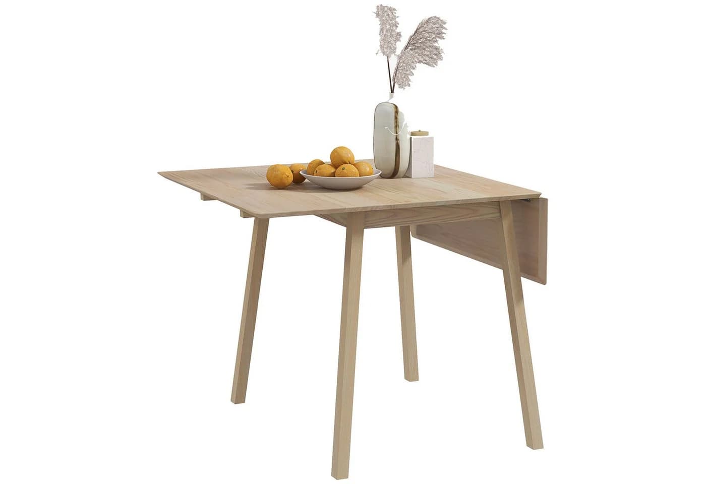 HOMCOM Klapptisch Esszimmertisch Kiefernholz Natur 2-4 Plätze