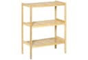 HOMCOM Bambus Standregal 3 Ebenen Natur Modern Bild 1
