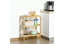 HOMCOM Bambus Standregal 3 Ebenen Natur Modern Bild 2