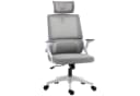 Vinsetto Bürostuhl Ergonomisch mit Mesh, Grau, Verstellbar Bild 1