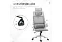 Vinsetto Bürostuhl Ergonomisch mit Mesh, Grau, Verstellbar Bild 4