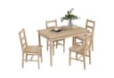 HOMCOM Essgruppe 5-teilig Massivholz Kiefer Natur Bild 1