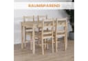 HOMCOM Essgruppe 5-teilig Massivholz Kiefer Natur Bild 5