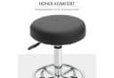 Vinsetto Rollsitz Samt-Touch mit Rädern, höhenverstellbarer Salonhocker, Schwarz Bild 5