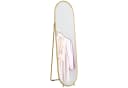 HOMCOM Standspiegel Gold Ganzkörper Oval Bild 1