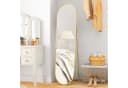 HOMCOM Standspiegel Gold Ganzkörper Oval Bild 2