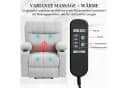 HOMCOM Massagesessel Elektrischer Aufstehsessel Grau Bild 5