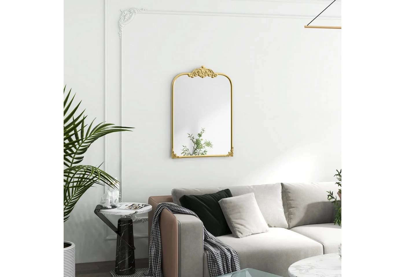 HOMCOM Wandspiegel Gold Barockstil Deko - Bild 2