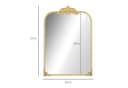 HOMCOM Wandspiegel Gold Barockstil Deko Bild 3