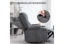 HOMCOM Relaxsessel Fernsehsessel mit Liege- und Schaukelfunktion Dunkelgrau Bild 4