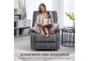 HOMCOM Relaxsessel Fernsehsessel mit Liege- und Schaukelfunktion Dunkelgrau Bild 5