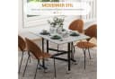HOMCOM Klapptisch Grau 120x80cm Esstisch mit Rollen Bild 4