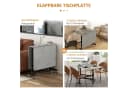 HOMCOM Klapptisch Grau 120x80cm Esstisch mit Rollen Bild 5
