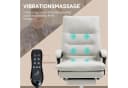 Vinsetto Chefsessel mit Massagefunktion Beige Mikrofaser Höhenverstellbar Bild 4