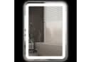 HOMCOM LED Badezimmerspiegel Silber mit Anti-Beschlag und Touch-Schalter Bild 1