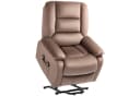 HOMCOM Elektrischer Relaxsessel mit Aufstehhilfe, Massage & Wärme Braun Bild 1