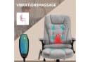 Vinsetto Bürostuhl mit Massagefunktion und Wärmefunktion Grau Bild 4