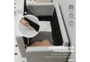 HOMCOM 2-Sitzer Couch mit Stauraum Hellgrau Samtimitat Bild 4