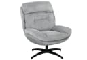HOMCOM Relaxsessel Drehbar Loungesessel mit Wasserabweisend Chenille-Optik, Grau Bild 1