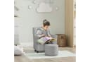 AIYAPLAY Kindersessel mit Hocker Grau Diamantmuster Bild 2