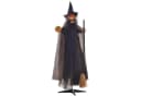 HOMCOM Animierte Halloween Hexe Dekofigur 190cm mit Licht & Sound Bild 1