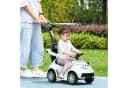 AIYAPLAY Rutschauto 3-in-1 mit Haltestange & Licht/Musik Weiß/Schwarz Bild 2