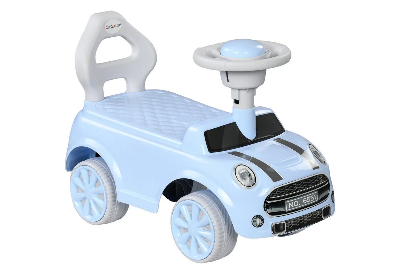 AIYAPLAY Rutschauto Rutschfahrzeug Kinder 18-36 Monate hellblau - Bild 2