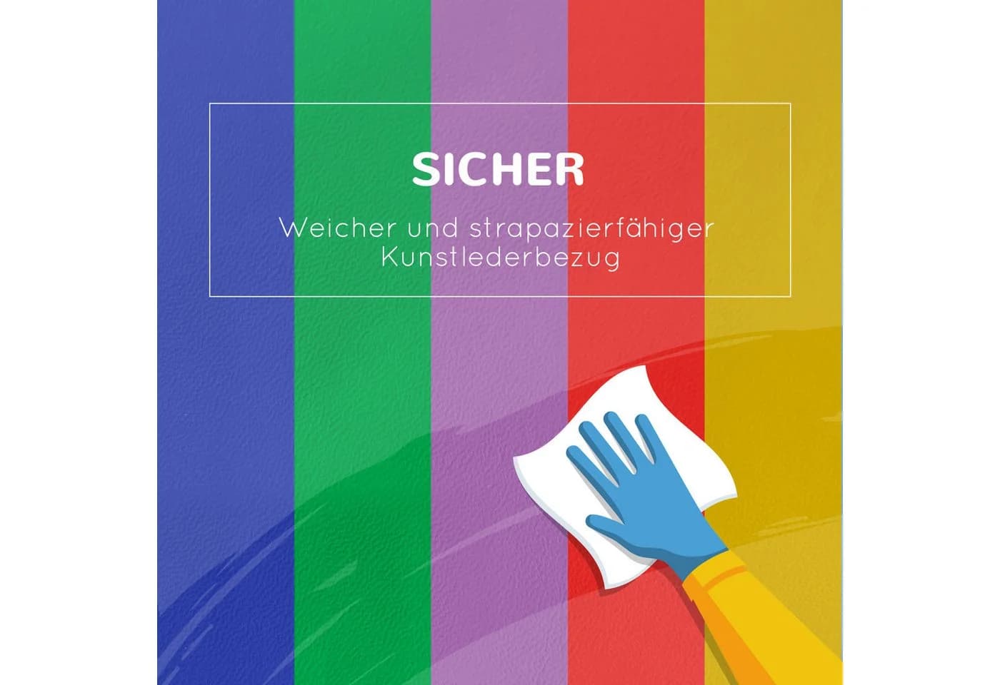 HOMCOM 7er-Set Schaumstoff Bausteine Bunt für Kinder - Bild 5