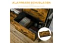 HOMCOM Kommode Sideboard 3 Schubladen Rustikalbraun Industrial Design Bild 5