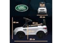 AIYAPLAY Elektro-Kinderauto Land Rover 2 in 1 6V Weiß Bild 3