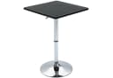 HOMCOM Bartisch Stehtisch Esstisch mit Drehbar Tischplatte Schwarz Metall Bild 1