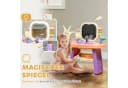 AIYAPLAY Schminktisch mit Spiegel, LED Licht, Musik, Violett Bild 4