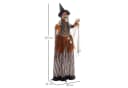 HOMCOM 183cm Animierte Halloween-Hexe mit LED-Licht & Sound Bild 3