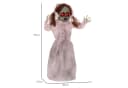 HOMCOM Animierte Halloween Dekofigur Geisterpuppe Rosa mit Leuchtenden Augen Bild 3