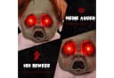HOMCOM Animierte Halloween Dekofigur Geisterpuppe Rosa mit Leuchtenden Augen Bild 5
