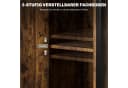 HOMCOM Beistelltisch Industriell Design Rustikales Braun mit verstellbarem Regal Bild 5