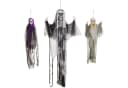 HOMCOM Dekofigur 3er-Set Halloween Skelett-Geister verstellbar Bild 1