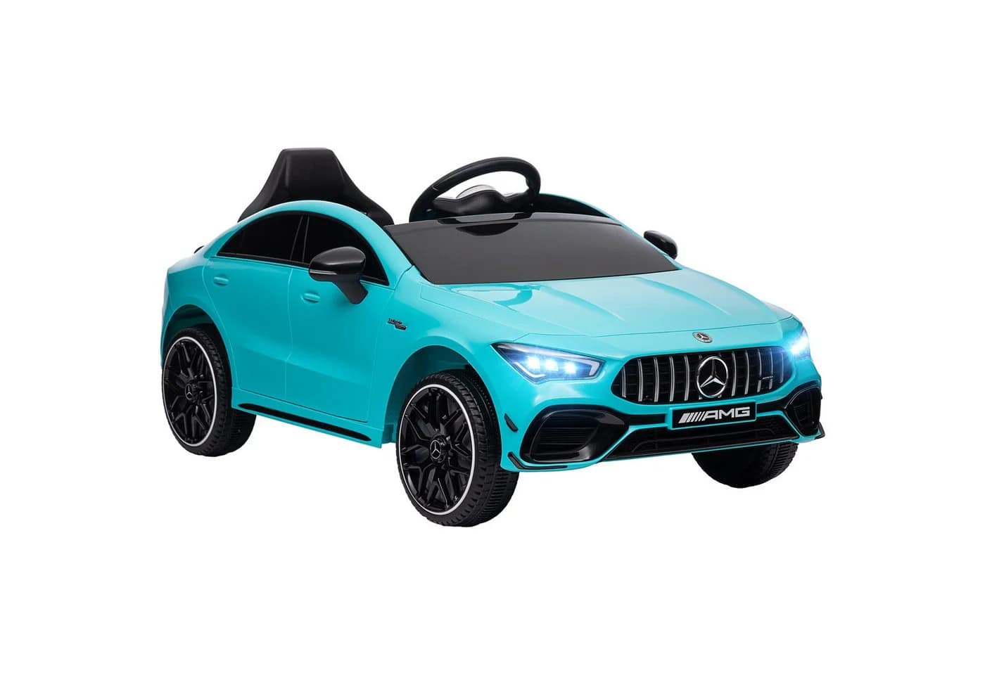 AIYAPLAY Elektro-Kinderauto Mercedes-Benz AMG CLA 45 Hellblau mit Fernbedienung - Bild 2