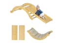AIYAPLAY Klettergerüst 4-in-1 Set mit Rutsche und Schaukel aus Holz Bild 1